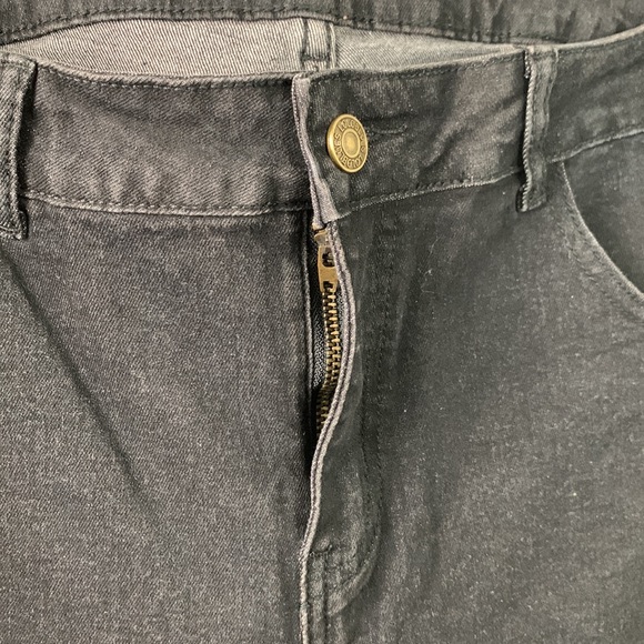 Tengfu Black Washed Denim Flare Jeans Size 14 NWT - Picture 5 of 6